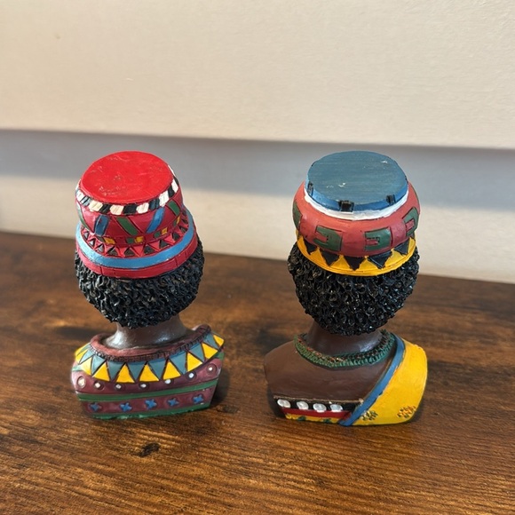 Vintage African Handcarved  Queen Figurines decor - Picture 2 of 6